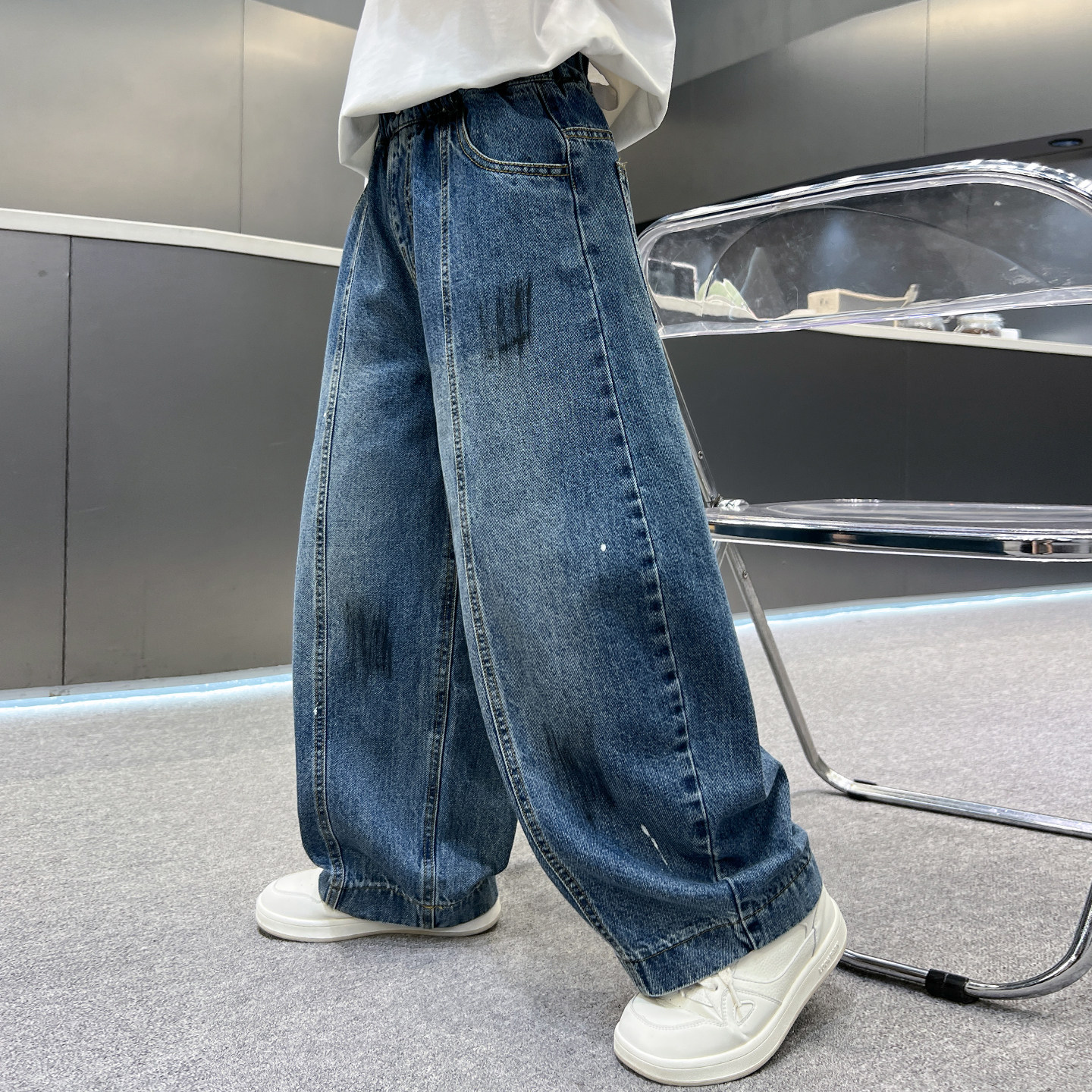 长裤棉混牛仔裤裤型休闲裤百搭潮