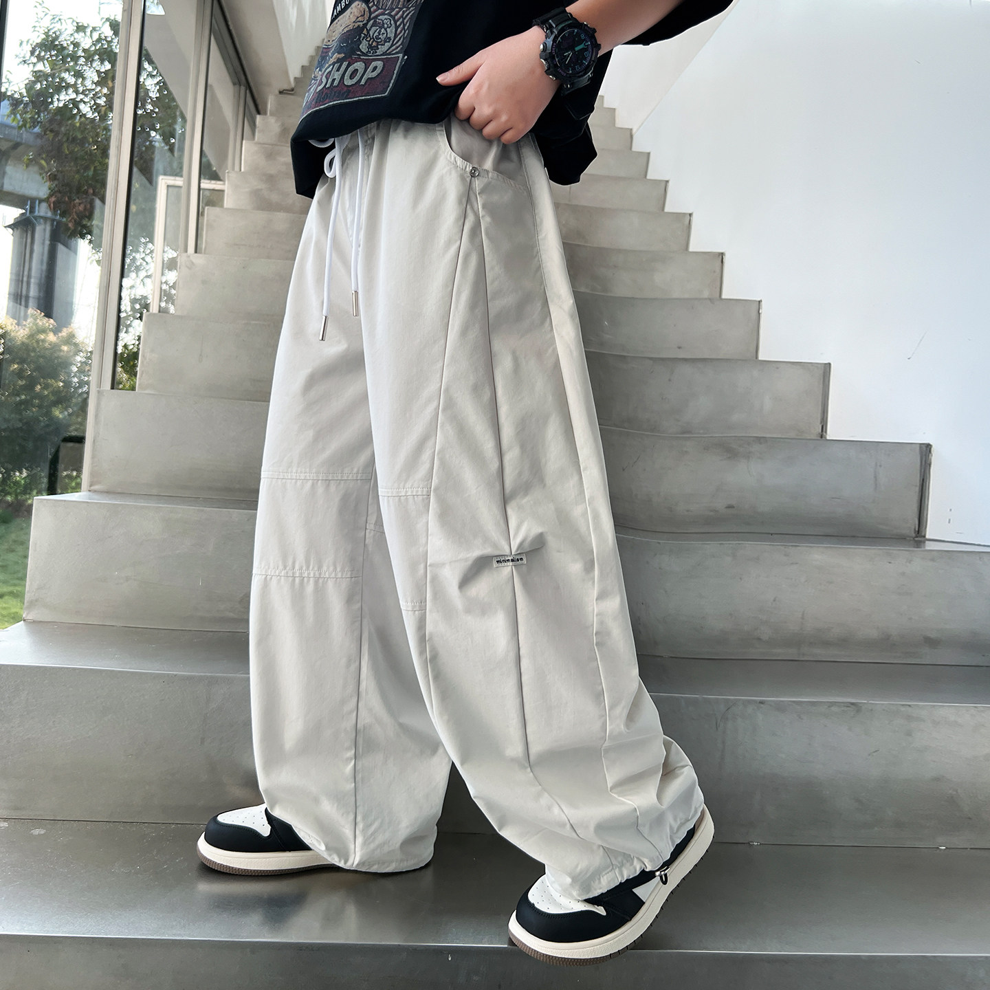 长裤棉混防蚊裤裤型长裤宽松百搭