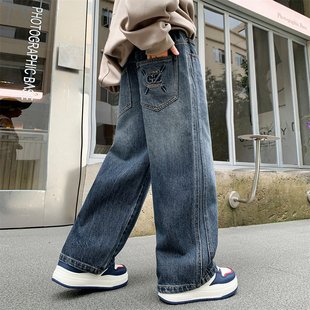 男童春春季牛仔裤2026新款中大童秋款休闲裤男孩春装裤子痞帅潮