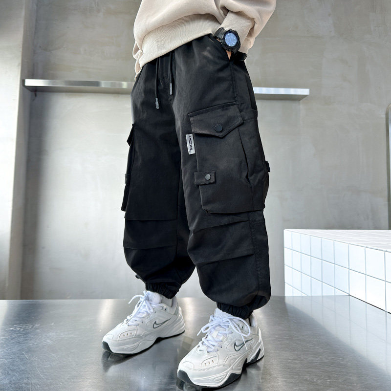 男童工装裤春春款2026新款洋气中大童春装休闲裤儿童春季长裤痞帅