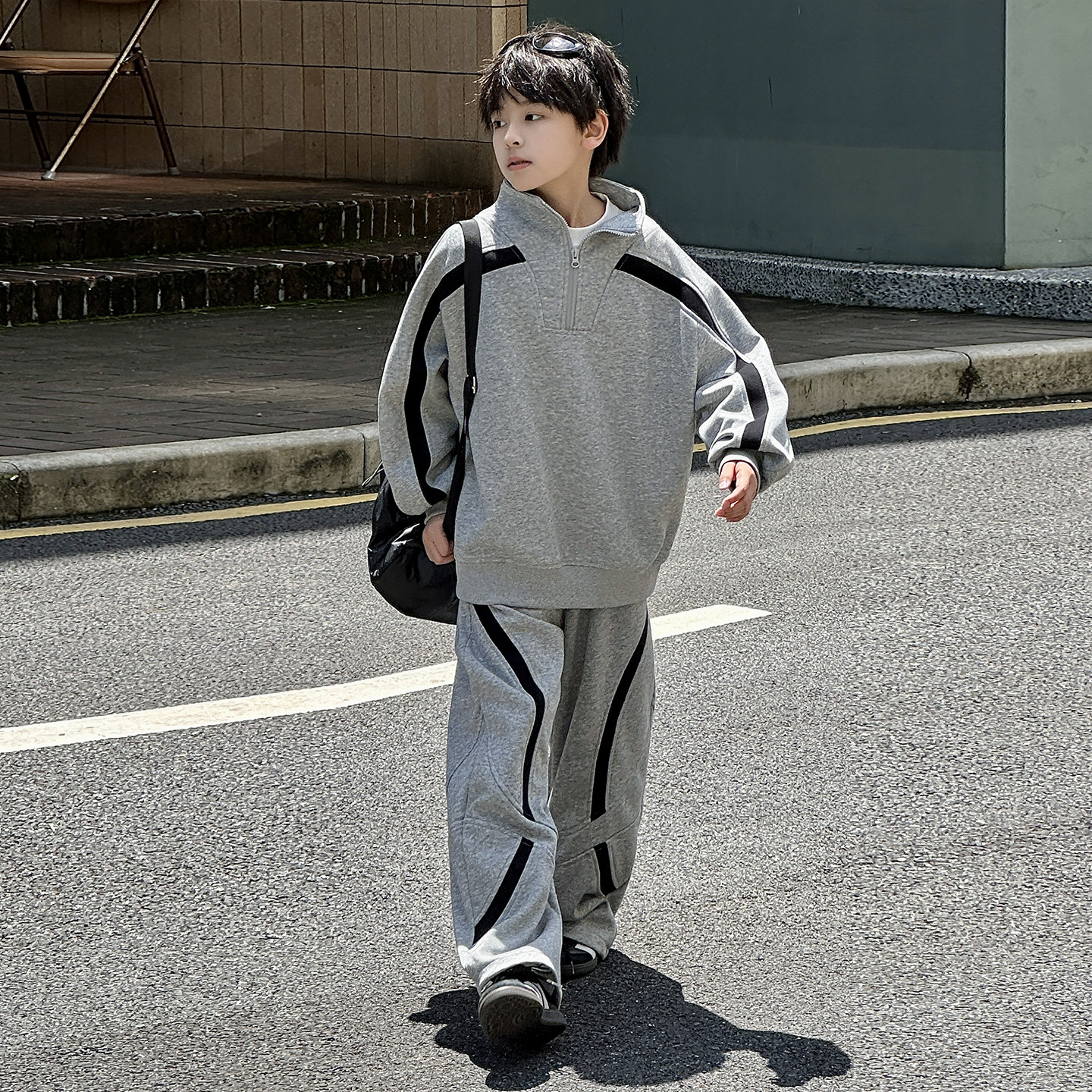 男童春秋季套装2025新款中大童秋款卫衣卫裤男孩秋季运动服两件套