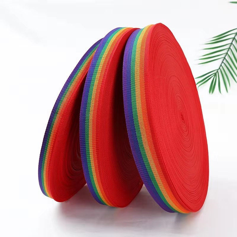 六色彩虹织带间色条纹彩带布条PP丙纶带DIY辅料配件装饰包边织带,居家布艺,丝带/绸带/布带,淘宝优惠券,粉丝福利购,淘宝优惠卷