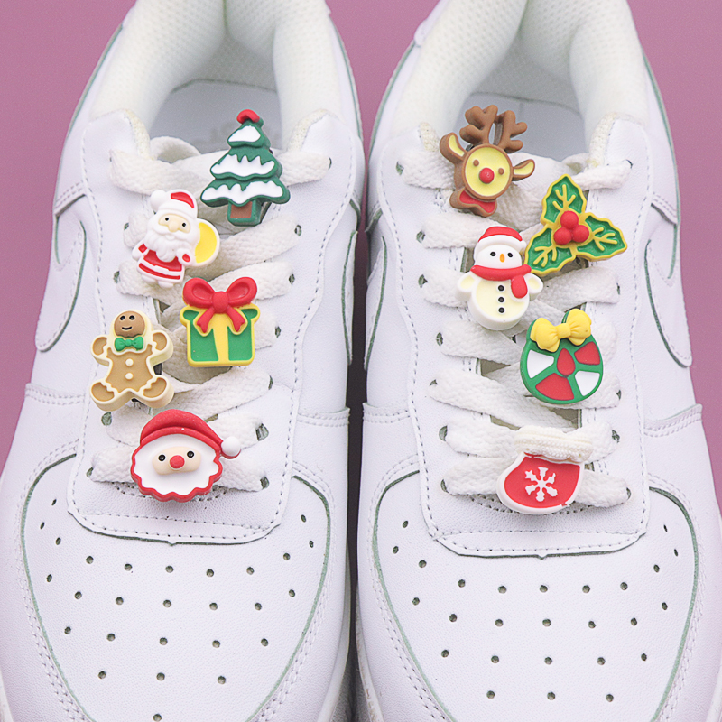 圣诞礼物十个装鞋带扣鞋子装饰扣配饰diy配件空军一号af1鞋饰鞋扣