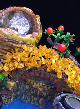 小桥流水人家，水晶招财桥 听水声潺潺，细水才能长流