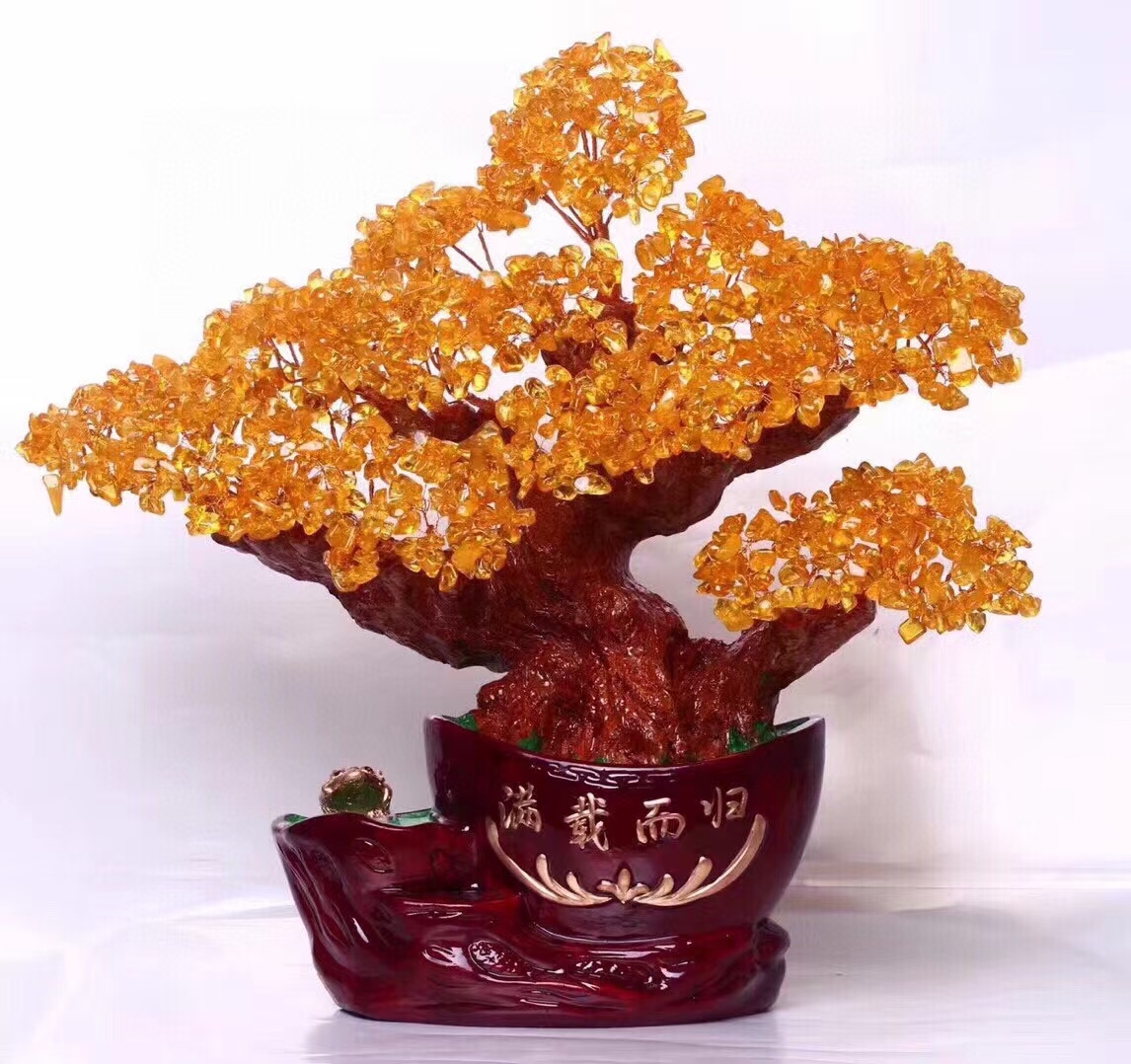 ️新一批黄水晶招财树！满载而归！招财聚宝！事业辉煌！