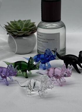 水晶三角龙创意客厅玄关摆件电视柜酒柜橱窗家居装饰品玩具礼物