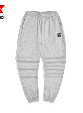 特步加绒运动裤男2022冬季保暖宽松休闲束脚针织长裤978429630321