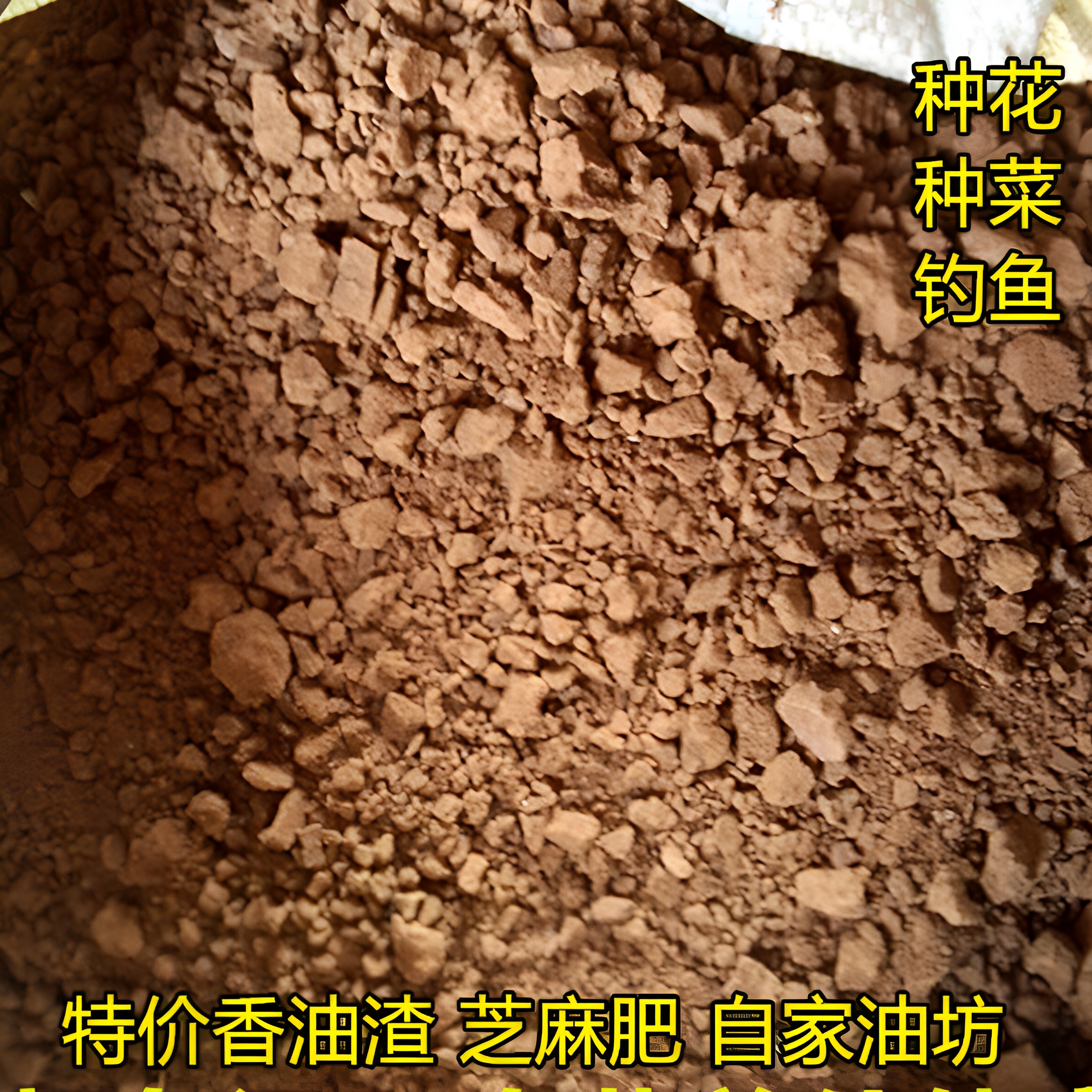 有机肥香油油渣芝麻饼肥料花肥