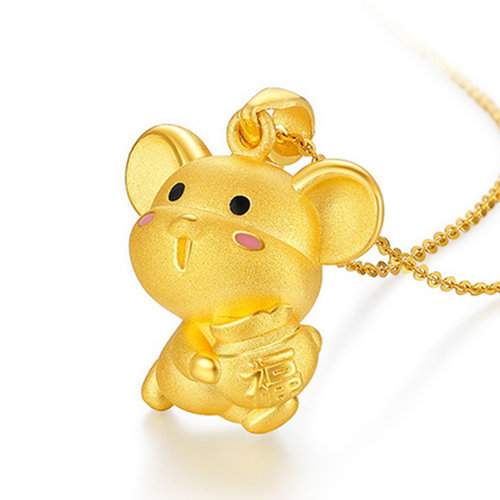 新品越南沙金配饰金3d3d硬金项链