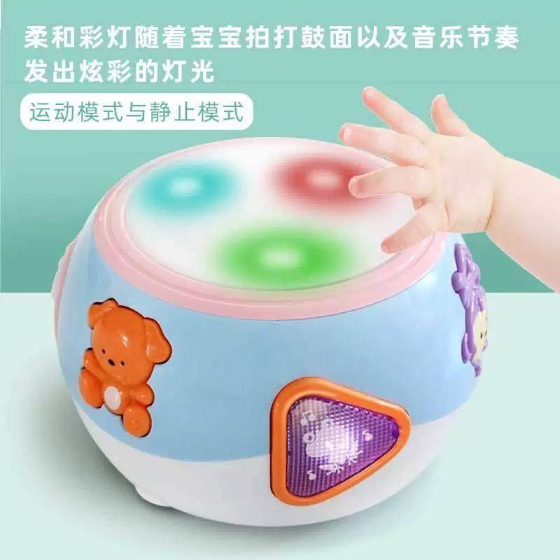 会走路手拍鼓婴儿玩具万向音乐拍拍鼓6-12个月1岁3益智幼儿童宝宝