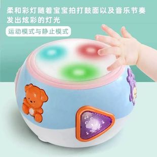 会走路手拍鼓婴儿玩具万向音乐拍拍鼓6 12个月1岁3益智幼儿童宝宝