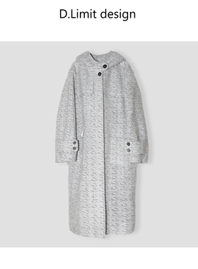 秋冬装韩系高级感中长款呢子大衣DLOB1548