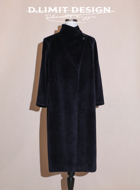 至臻典藏皇室婴驼落肩侧扣廓形大衣DLKS180