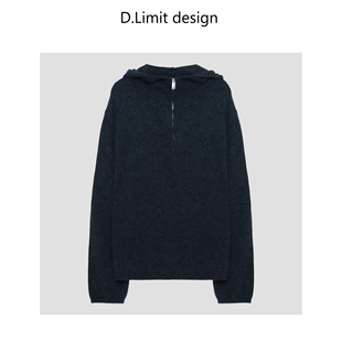 100绵羊毛半截拉链连帽毛衣DLYX9939