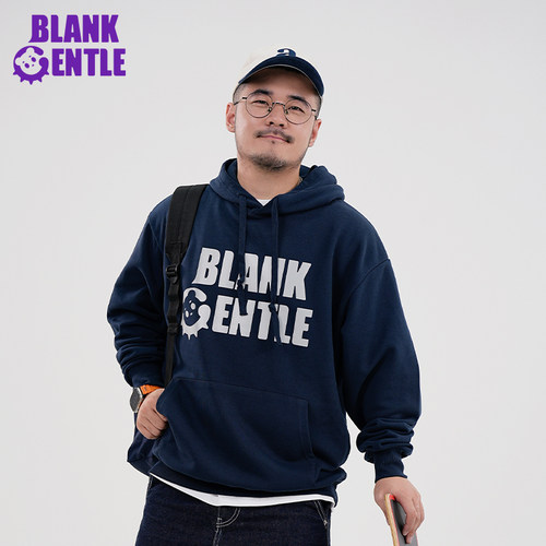 BLANKGENTLE大码连帽卫衣