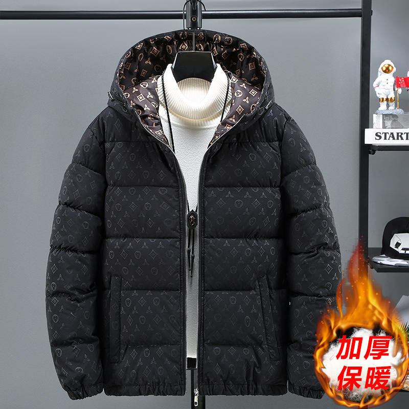 秋冬季棉衣男士羽绒棉连帽情侣棉服潮牌痞帅加厚宽松学生短款外套