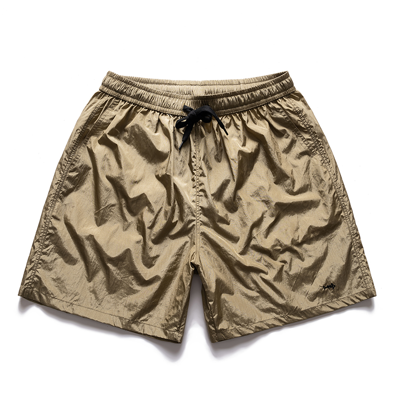 纯色夏季薄款速干休闲短裤男