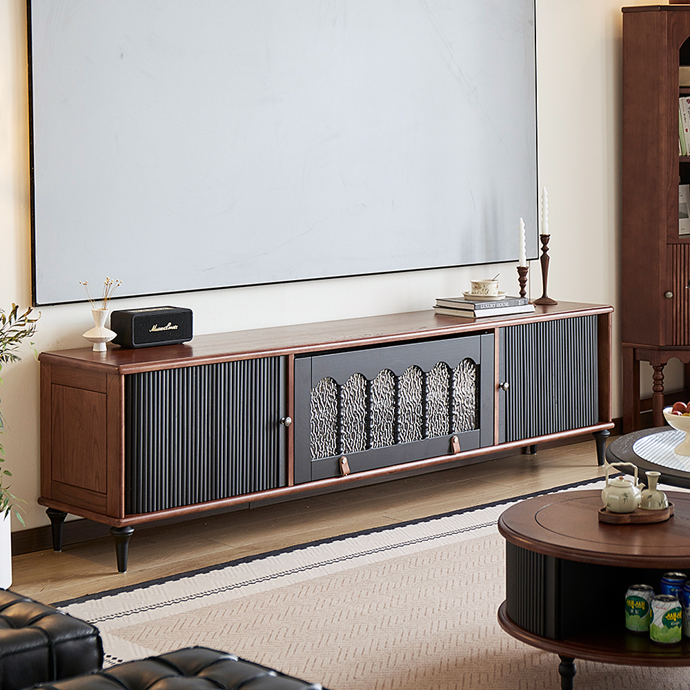 惠家名匠中古风红橡木电视柜2.2m