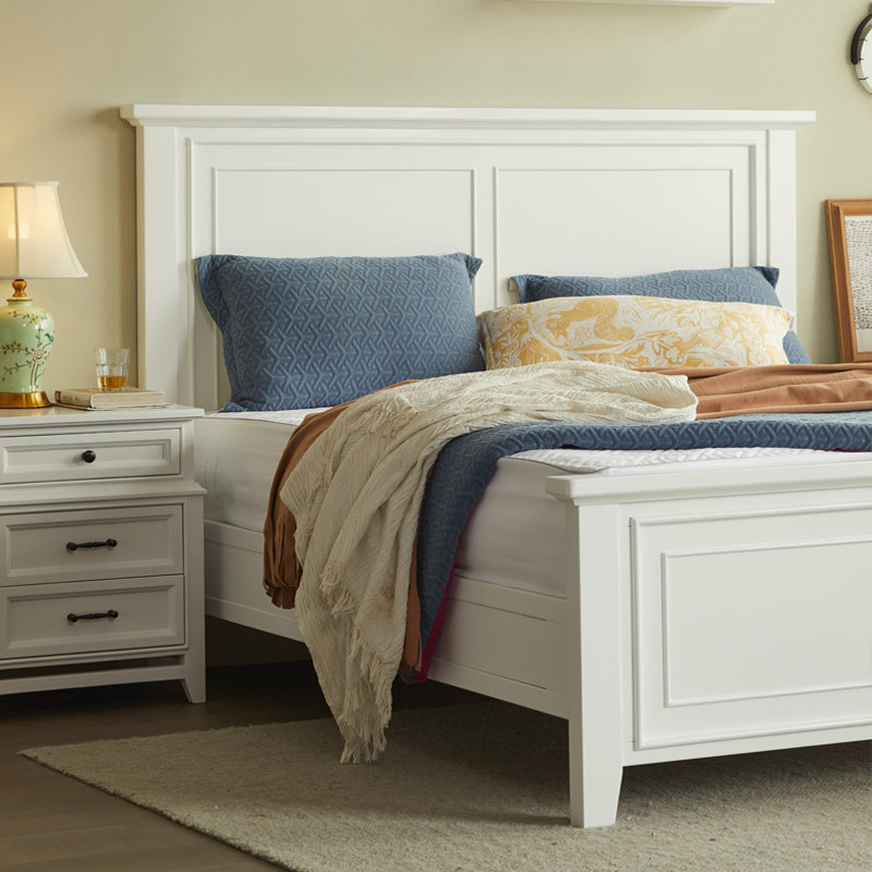 惠家名匠美式2人核桃木双人床