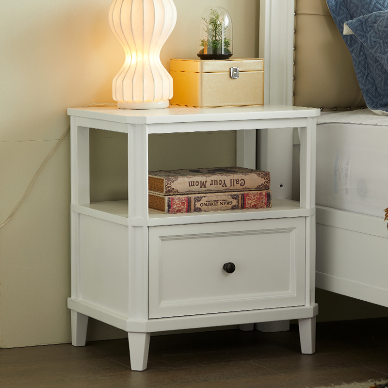 惠家名匠核桃木简约美式床头柜