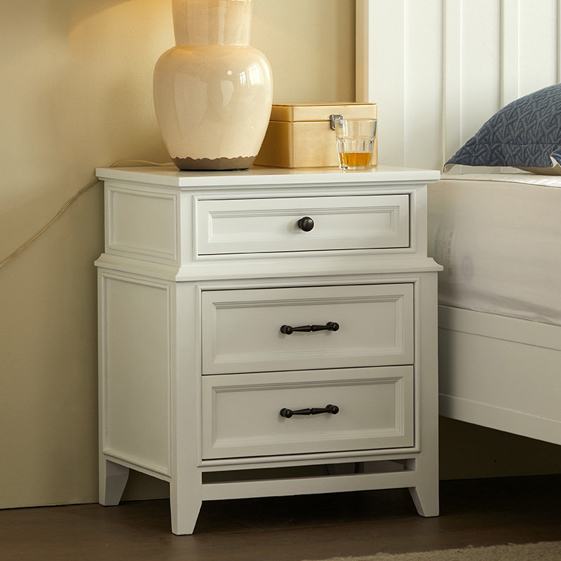 惠家名匠核桃木简约美式床头柜