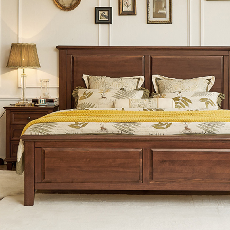 惠家名匠美式双人床核桃木实木床