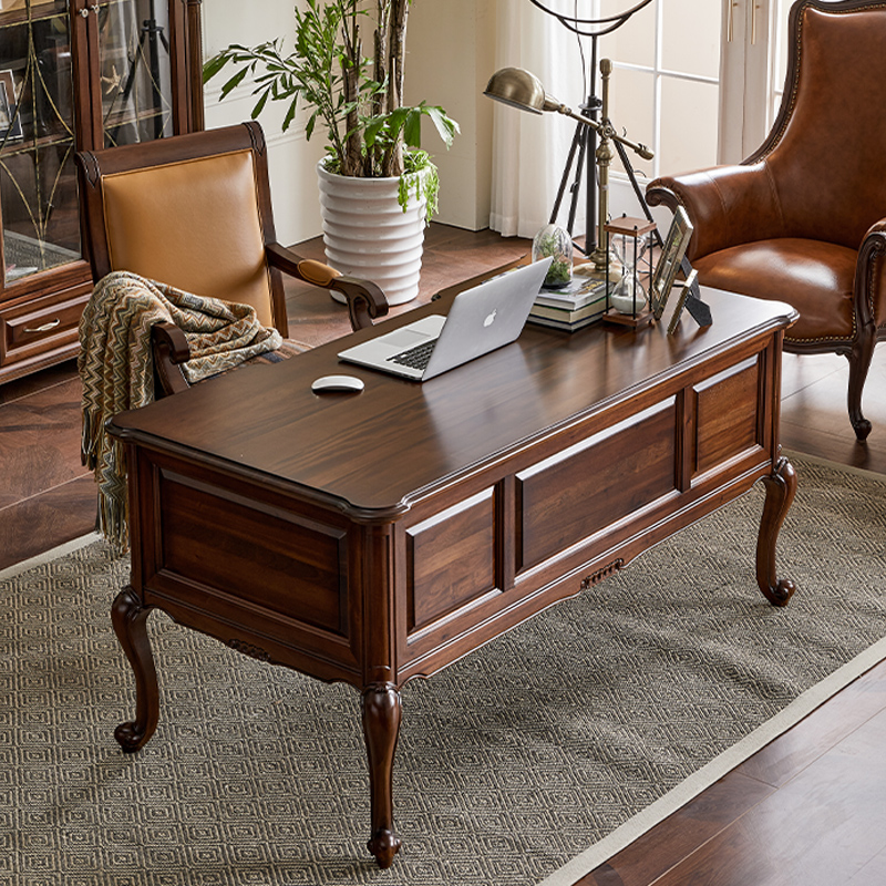 惠家名匠桃花心木美式书桌
