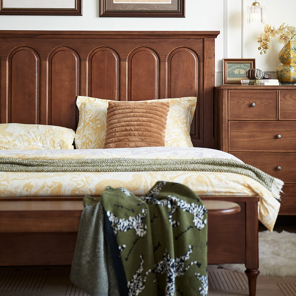 惠家名匠法式中古风双人实木床