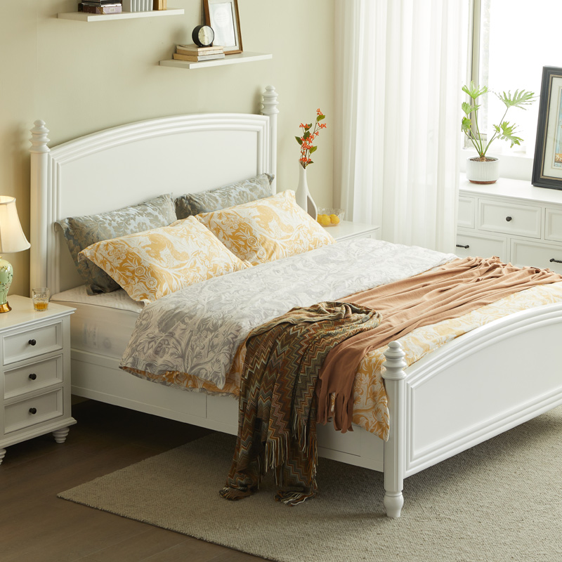 惠家名匠简约美式双人核桃木