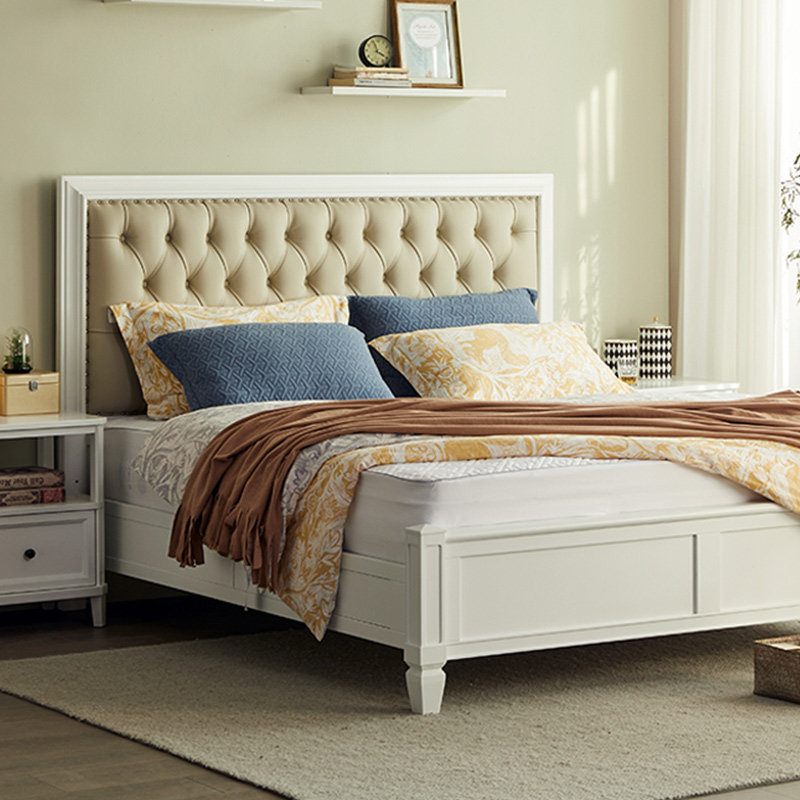 惠家名匠简约美式核桃木实木床