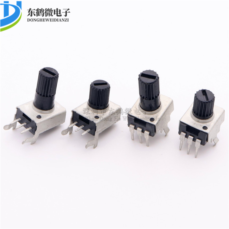 RV09型电位器 0932可调电阻 立式3脚 5K 10K 50K 100K 柄长12.5MM