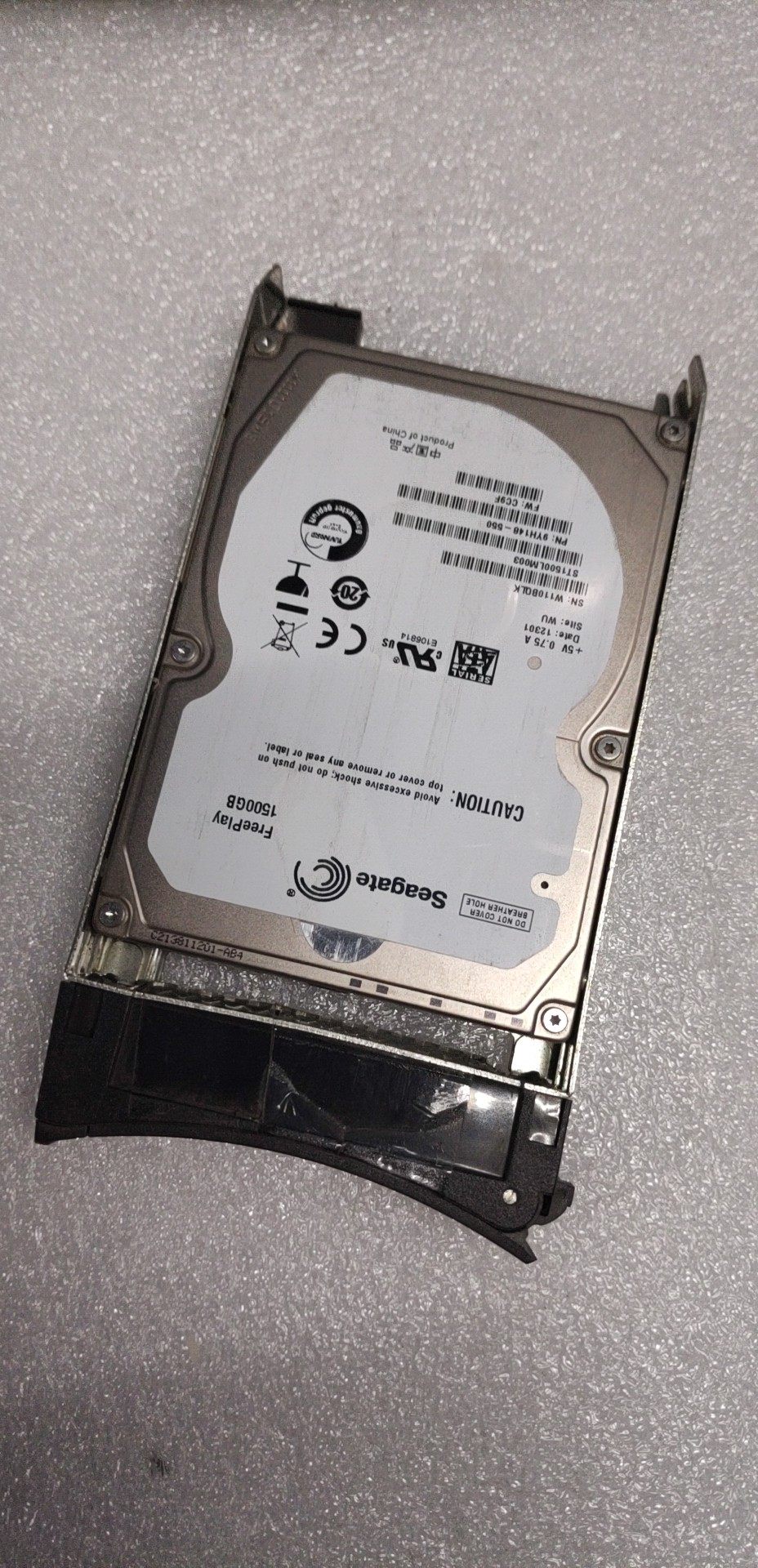 希捷 1.5T 2.5寸服务器硬盘 ST1500LM003 PCB: 100609264 SN:W11