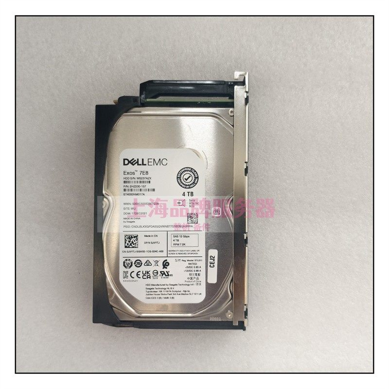 DELL 4T SAS ST4000NM017A 0JVYTJ 12G 3.5 服务器硬盘 4TB 7.2K