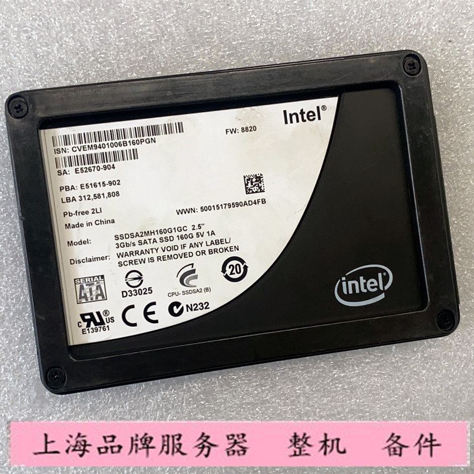 dell tmc3t 320 160g sata 3g ssd固态硬盘 ssdsa2bw160g3d