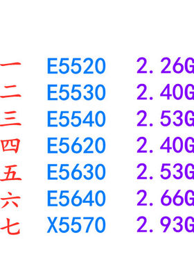 E5520530E5540E5620E5630