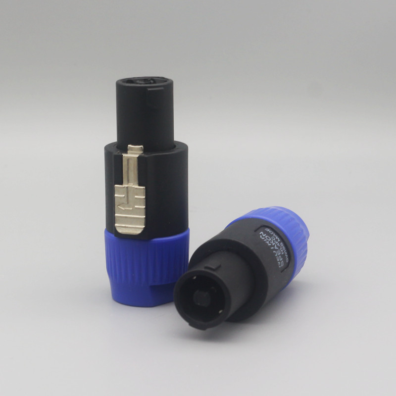 四芯舞台音响插头NL4FC环形欧姆卡侬功放调音音箱喇叭线连接线头