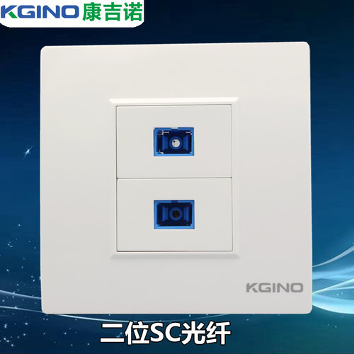 康吉诺86型二位双光纤插座