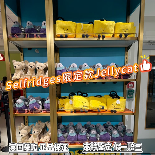 英国代购 Jellycat英国限定莱斯特鸽子胖胖咯咯毛绒玩具纪念品