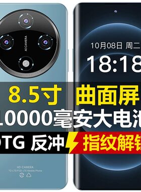 8.5寸曲屏10000毫安大电池超长待机指纹解锁OTG反向充电全网通5G