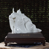 徐才提气挟风雷工艺品创意陶瓷开业送礼家居客厅办公桌装 饰品摆件