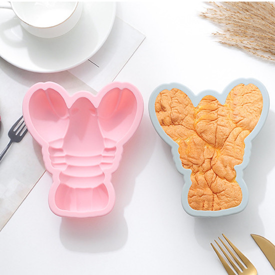 小龙虾冰块模具暴打柠檬茶创意冰格硅胶模具易脱模冻奶茶咖啡饮料