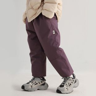东北户外儿童羽绒裤2025新款女童男童速干防水滑雪裤极寒保暖裤子