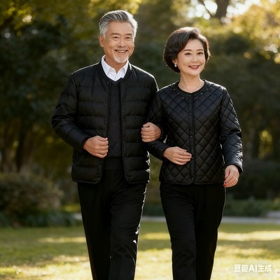老年男款女士老人羽绒服内胆保暖套装加厚羽绒裤内穿爸爸妈妈棉裤