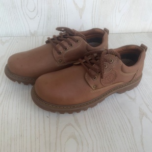 微瑕疵真皮男鞋慎拍头层牛皮春秋透气厚底日常系带休闲皮鞋爸爸鞋