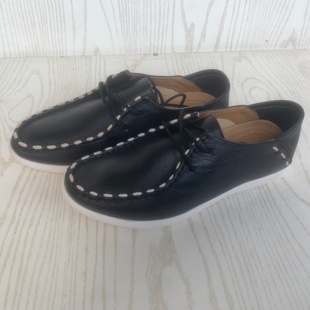 微瑕疵38码真皮男鞋头层牛皮春秋透气软皮舒适系带休闲皮鞋低帮鞋