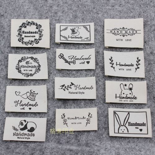 纯棉布标handmade布标童装商标