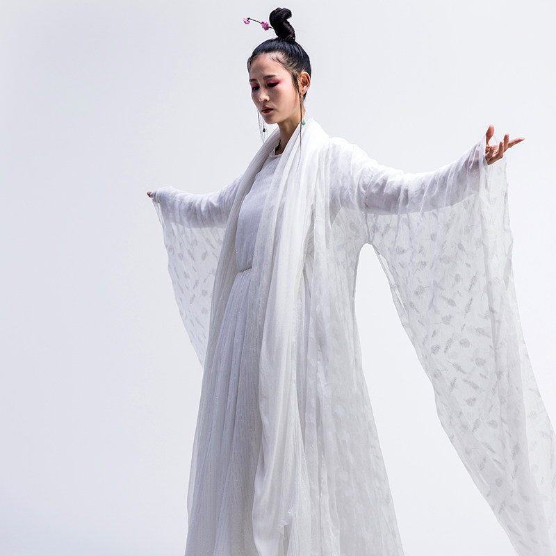夏季汉服女中国风广袖外披影视同款古装超仙禅意古典舞演出服飘逸