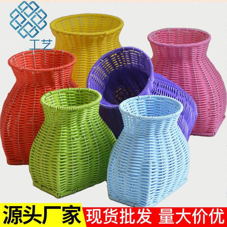 纯手工编织背篓藤编鱼篓厂家直销