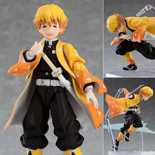 鬼灭之刃 figma f522-DX 我妻善逸 豪华版 可动 动漫手办