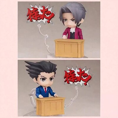 逆转裁判 Q版粘土 1761 成步堂龙一 1762 御剑怜侍 摆件 盒装手办